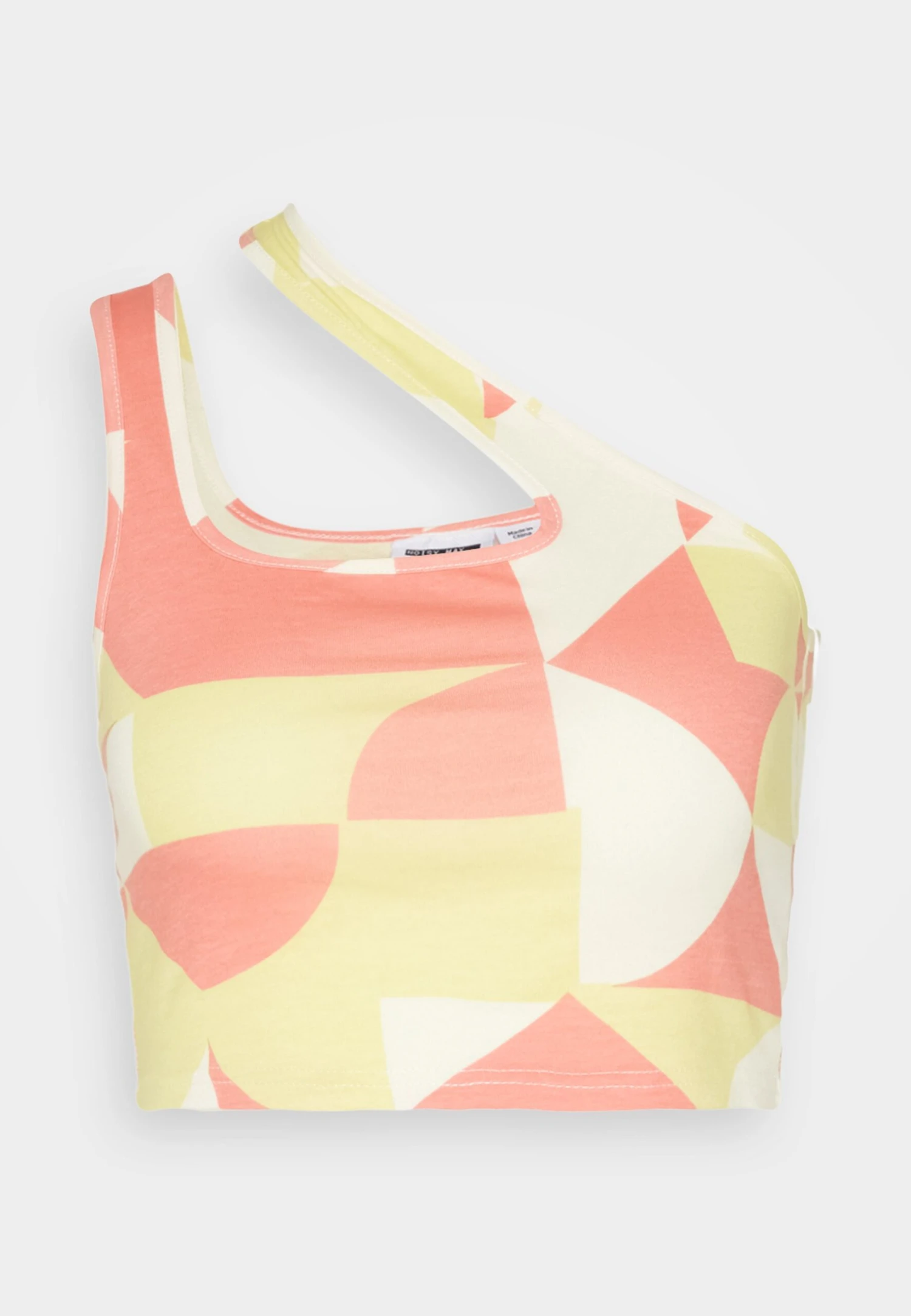 Noisy May Cross Neck Crop - Débardeur - Eggnog/Pale Lime Yellow/Sun Kissed Coral 5 Noisy May Cross Neck Crop - Débardeur - Eggnog/Pale Lime Yellow/Sun Kissed Coral – Image 5