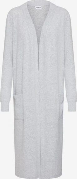 Noisy May Gilets Cardigan City Femme Gris Clair / Gris Chiné