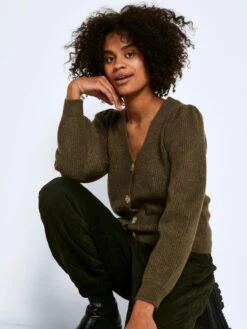 Noisy May Gilets Cardigan Son Femme Olive -Noisy May 06cfd55000466fa290f1b792fcd73340
