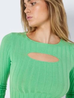 Noisy May Pulls Maille Fine Pull-over FREY Femme Vert Clair -Noisy May 0891f0d00875b0767bfdc572b6aad0a6