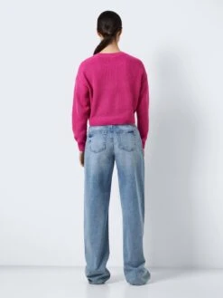 Noisy May Pulls Basiques Pull-over MAYSA Femme Rose -Noisy May 0b9852f09f02bf94a00900417d4d94c1