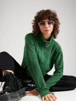 Noisy May Pulls à Col Roulé Pull-over NEW ALICE Femme Vert -Noisy May 0d9bfaa1172d0bf7421f60705a496bd1