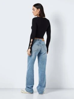 Noisy May Pulls Maille Fine Pull-over Frey Femme Noir -Noisy May 0dda87d06b26451adf08e7c64543ad80