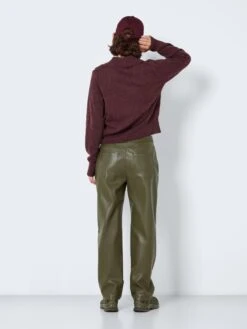 Noisy May Pulls Maille Fine Pull-over Ian Femme Violet Rouge -Noisy May 0efeb9c176cedd958e32e8fa6148b990