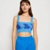 Noisy May Nmcosmic Square Neck - Débardeur - Azure Blue