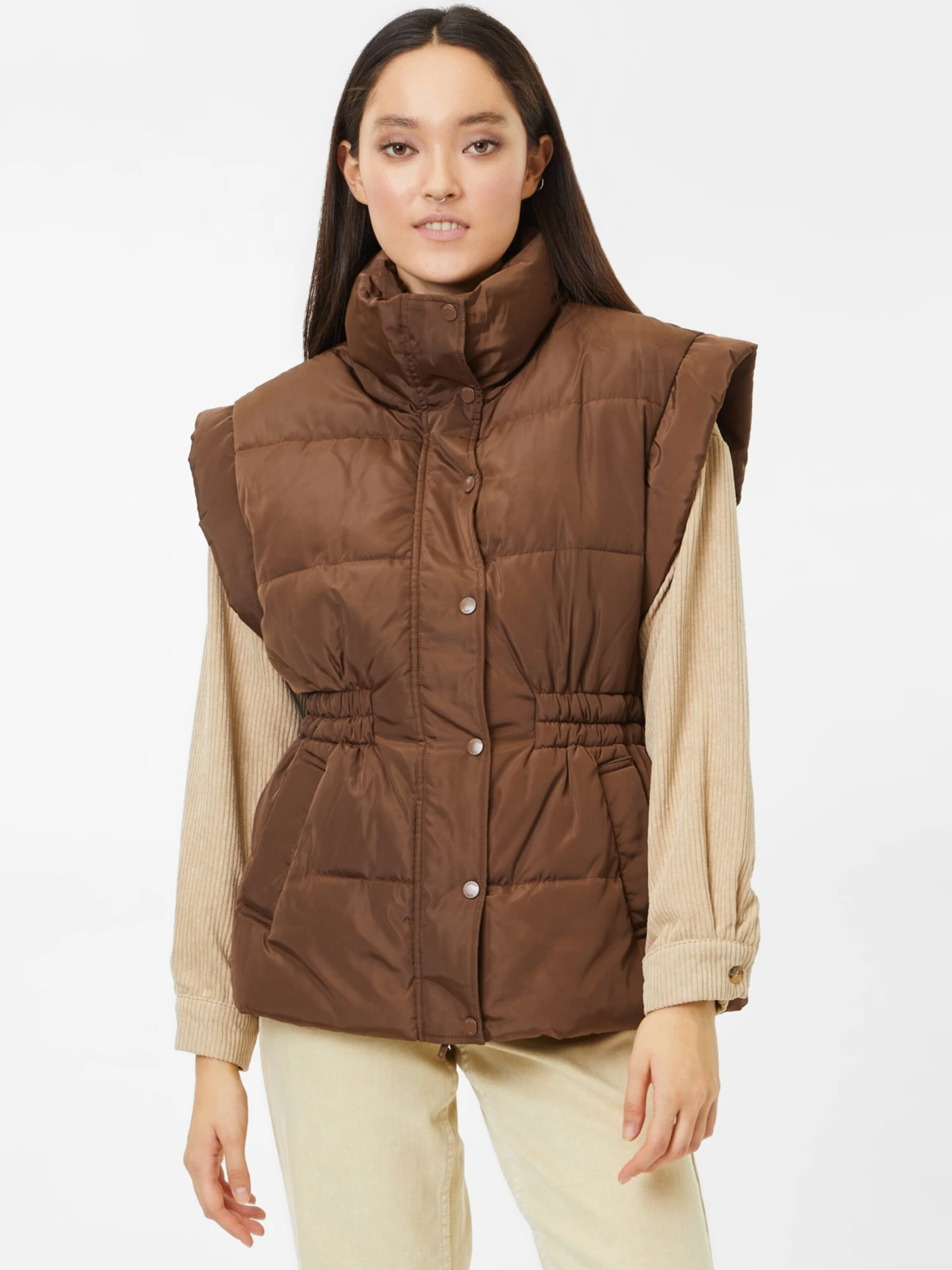 Noisy May Vestes Sans Manches Gilet Fairy Femme Chocolat 3 Noisy May Vestes Sans Manches Gilet Fairy Femme Chocolat – Image 3