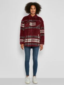 Noisy May Vestes De Mi-saison Veste Mi-saison Lulu Femme Rouge Sang -Noisy May 13ed1953ad709234c23953750ee914db