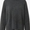 Noisy May Pulls à Col Roulé Pull-over Femme Gris Foncé