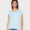 Noisy May Loose Long - T-Shirt Basique - Cerulean