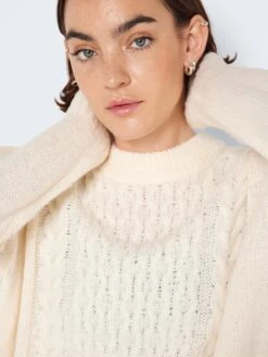 Noisy May Pulls Maille Fine Pull-over Diego Femme Crème -Noisy May 1e2a0aec05eff7d7c202ba6b835df460