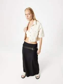 Noisy May Vestes En Jean Veste Mi-saison Casey Femme écru -Noisy May 1ee8afbd89bfe9c0a42b585b5275b921