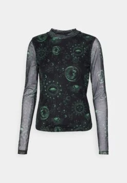 Noisy May Nmcarrie Highneck Cropped - T-Shirt À Manches Longues - Black