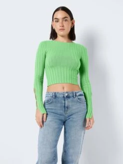 Noisy May Pulls Maille Fine Pull-over Frey Femme Vert Pastel -Noisy May 20c0173d4d9342ccd799a1ec2095f05a