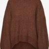 Noisy May Pulls à Col Roulé Pull-over Orla Femme Marron