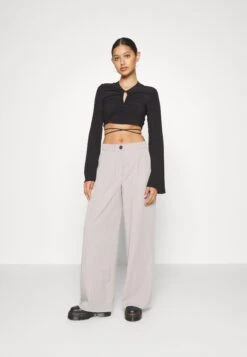 Noisy May Nmvera Wide Leg Pant - Pantalon Classique - Grey -Noisy May 2bc55445ff414ca39bc6ace6fb0a9724