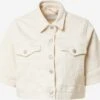 Noisy May Vestes En Jean Veste Mi-saison Casey Femme écru