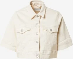 Noisy May Vestes En Jean Veste Mi-saison Casey Femme écru