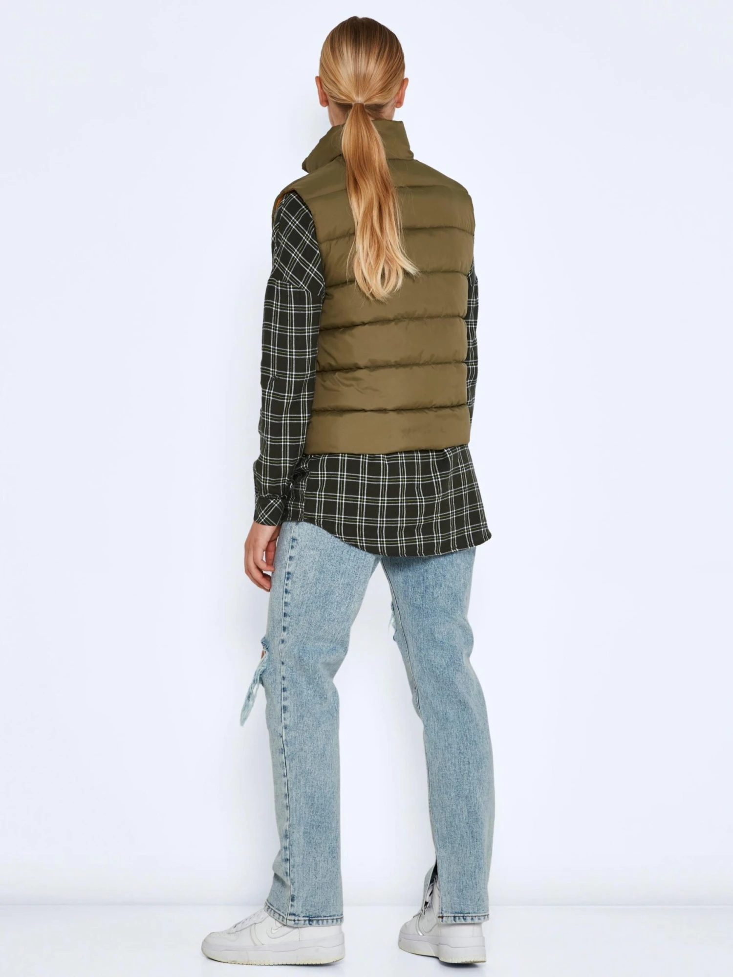 Noisy May Vestes Sans Manches Gilet Marcus Femme Kaki 3 Noisy May Vestes Sans Manches Gilet Marcus Femme Kaki – Image 3