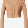 Noisy May Gilets Cardigan DRAKEY Femme Beige Clair