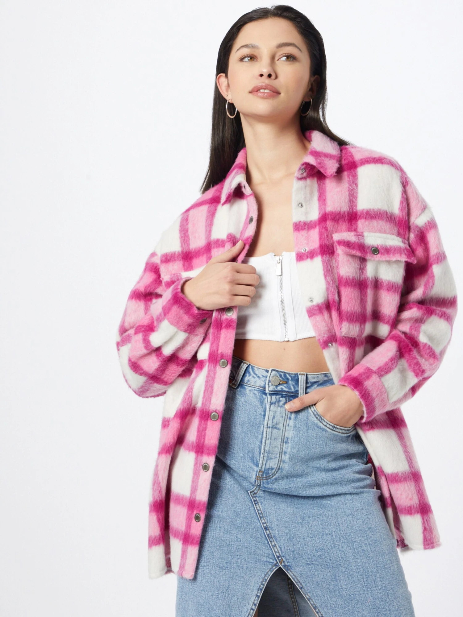 Noisy May Vestes De Mi-saison Veste Mi-saison Femme éosine / Rose Clair 2 Noisy May Vestes De Mi-saison Veste Mi-saison Femme éosine / Rose Clair – Image 2