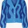 Noisy May Gilets Cardigan COSMIC Femme Bleu Ciel / Bleu Foncé