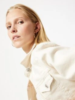 Noisy May Vestes En Jean Veste Mi-saison Casey Femme écru -Noisy May 39c34048f54567e23688167635f04342