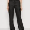 Noisy May Nmyolanda Coated - Pantalon Cargo - Black