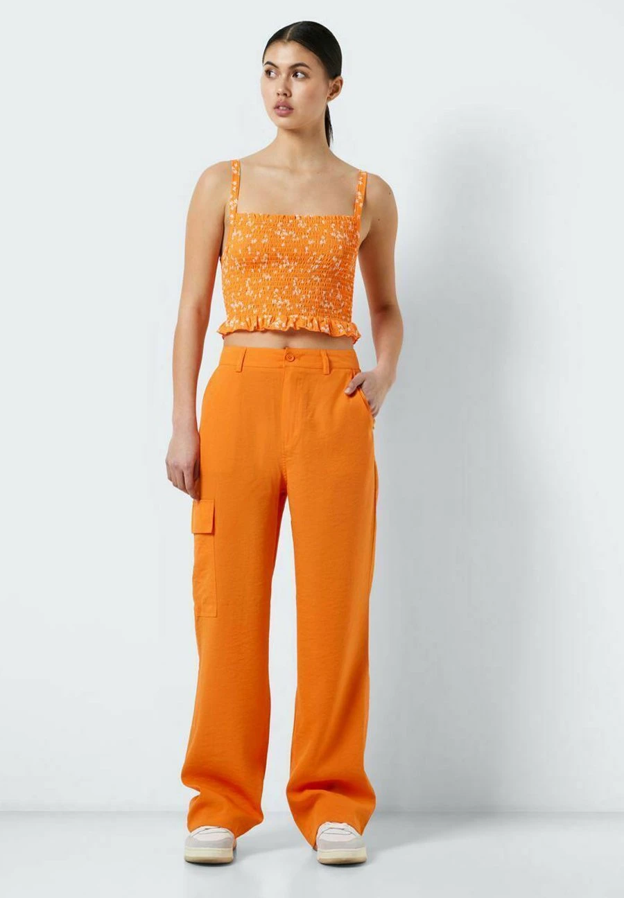 Noisy May High Waist - Pantalon Cargo - Oriole 2 Noisy May High Waist - Pantalon Cargo - Oriole – Image 2