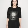 Noisy May Nmzodiac Sleeve - T-Shirt Imprimé - Black