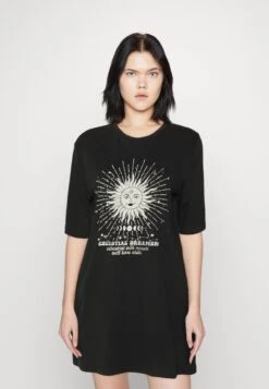 Noisy May Nmzodiac Sleeve - T-Shirt Imprimé - Black