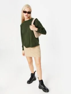 Noisy May Pulls Basiques Pull-over CITY Femme Vert Foncé -Noisy May 47a6ab45a05eb4548f765e95f9b9d05c