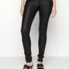 Nmallie Coated Tall - Pantalon Classique - Black