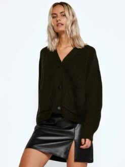 Noisy May Gilets Cardigan Timmy Femme Sapin -Noisy May 4ad5a6ff55c544c3806175b45ea35be9