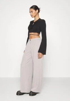 Noisy May Nmvera Wide Leg Pant - Pantalon Classique - Grey -Noisy May 51335bbdd556442eaba39d7292ae8121