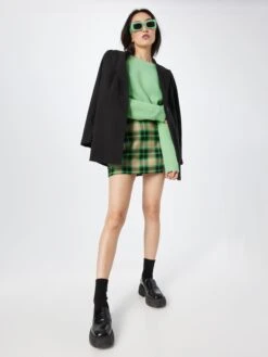 Pulls Maille Fine Pull-over Femme Vert -Noisy May 521d5d1598f17563d7a6c4bb1e112716