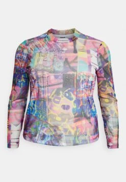 Nmcarrie Highneck - T-Shirt À Manches Longues - Festival Fuchsia/ -Noisy May 523970792f904b33b895344a32b847ea