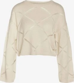 Noisy May Pulls Maille Fine Pull-over June Femme Beige