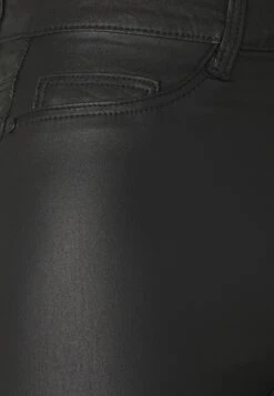 Nmcallie Coated Pants - Pantalon Classique - Black -Noisy May 57a1cf5503f34ae2b565d800ef2bafc9
