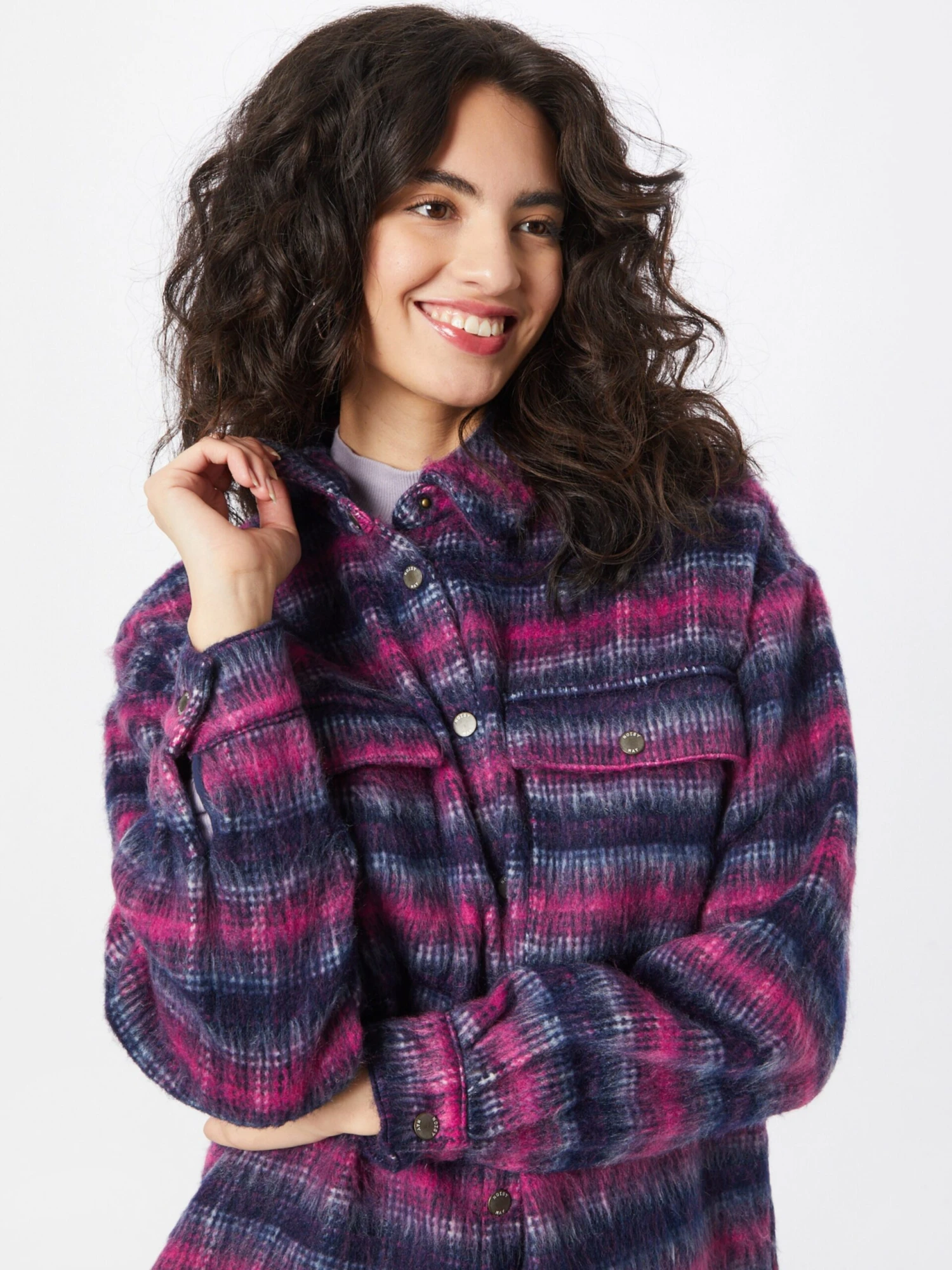 Noisy May Vestes De Mi-saison Veste Mi-saison Femme Bleu Marine / Bleu Clair / Rose 5 Noisy May Vestes De Mi-saison Veste Mi-saison Femme Bleu Marine / Bleu Clair / Rose – Image 5