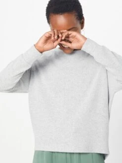 Noisy May Pulls Basiques Pull-over NMCITY L/S ZIP TOP Femme Gris Clair -Noisy May 5a2d22d3c971315e59da34f1de7f513d