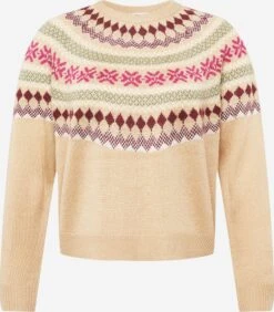 Pulls Maille Fine Pull-over Femme Beige
