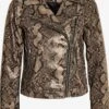 Noisy May Vestes En Cuir Veste Mi-saison TAYLOR HUNTER Femme Beige Clair