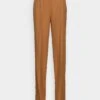 Nmdrewie High Waiste Straight Pants - Pantalon Classique - Chipmunk