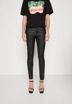 Noisy May 28 Noisy May Nmallie Skinny Coated Pant - Pantalon Classique - Black