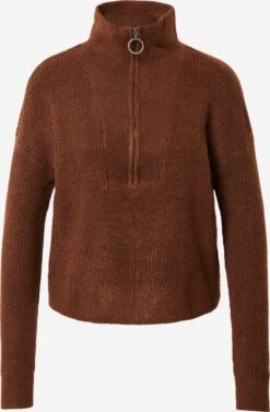 Noisy May Pulls à Col Roulé Pull-over New Alice Femme Marron Chiné