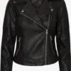 Noisy May Vestes En Cuir Veste Mi-saison Rebel Femme Noir