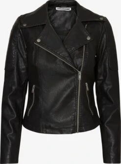 Noisy May Vestes En Cuir Veste Mi-saison Rebel Femme Noir