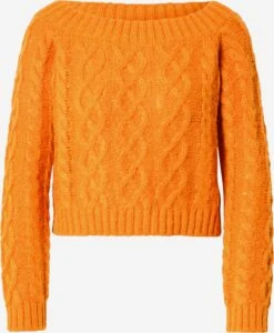 Noisy May Pulls Maille Fine Pull-over MARTA Femme Mandarine