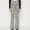 Noisy May Nmsally Pasa Pant - Pantalon Classique - Bright White/Black