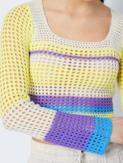 Noisy May Pulls Maille Fine Pull-over Kelly Femme Mélange De Couleurs -Noisy May 76dd6865da7aae4b0b2ed342d022cdd3